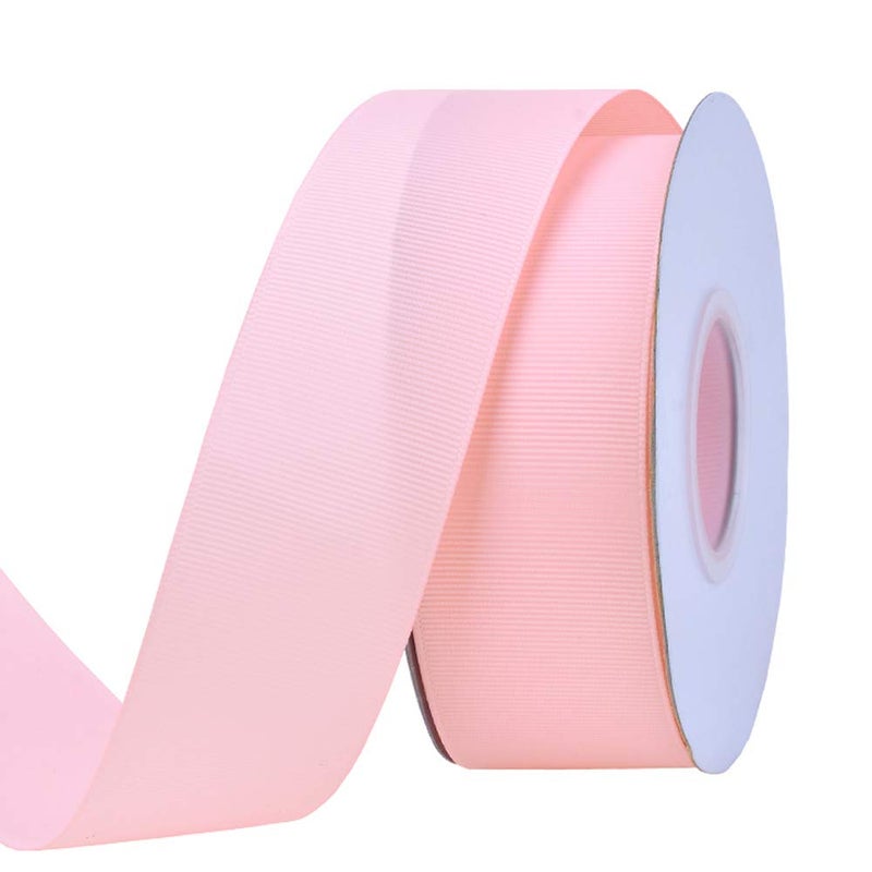 Ribest 1 1/2 inch Light Pink Grosgrain Ribbon 25 Yards Per Roll for Crafts Bow Maker Wreaths Gift Wrapping Hair Accessories Wedding - Image 1